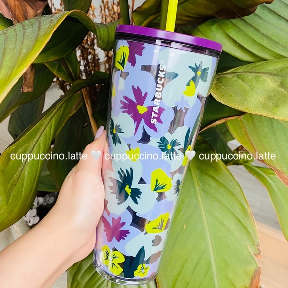 Starbucks Other - 💜LAST ONE💜Starbucks 2021 Purple Pansy Flower Tumbler